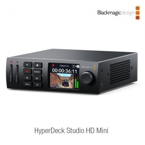 :::하이픽셀:::,HyperDeck Studio HD Mini,H.264, ProRes, DNxHD 파일을 SD/UHS-II 카드 또는 외장 USB 디스크에 1080p60의 SD/HD 포맷으로 녹화하는 소형 데크. 타임코드 및 레퍼런스 생성기, 3G-SDI 입/출력, HDMI 출력 포함,Blackmagic Design,블랙매직디자인 > 레코더 > 디스크 리코더