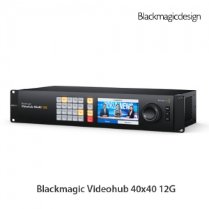 :::하이픽셀:::,Blackmagic Videohub 40x40 12G,지연 현상이 없는 초대형 12G-SDI 40x40 비디오 라우터로, 모든 조합의 SD/HD/UHD 포맷을 라우터에서 동시에 사용할 수 있습니다. 내장된 컨트롤 패널과 커다란 LCD, 가공 회전 노브, SDI 리클러킹 기능, 외부 컨트롤이 탑재되어 있습니다.,Blackmagic Design,