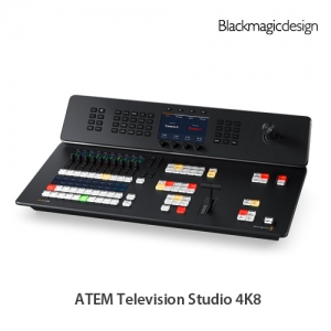 :::하이픽셀:::,ATEM Television Studio 4K8,ISO 녹화 기능이 지원되지 않는 HD 모델과 유사하지만, 8개의 12G-SDI 입력, 외부 레코더 연결을 위한 10개의 12G-SDI 보조 출력, 4 포트 10G 이더넷 스위처 등을 탑재한 강력한 UHD 라이브 프로덕션 스위처입니다.,Blackmagic Design,블랙매직디자인 > ATEM 스위처 > ATEM Television Studio