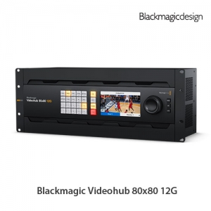 :::하이픽셀:::,[신제품]Blackmagic Videohub 80x80 12G,모든 조합의 SD⋅HD⋅UHD 포맷을 동시에 사용할 수 있으며 지연 현상이 전혀 없는 초대형12G-SDI 80x80 모델 비디오 라우터입니다. 컨트롤 패널 및 리클러킹, 외부 이더넷 컨트롤을 탑재했습니다.,Blackmagic Design,